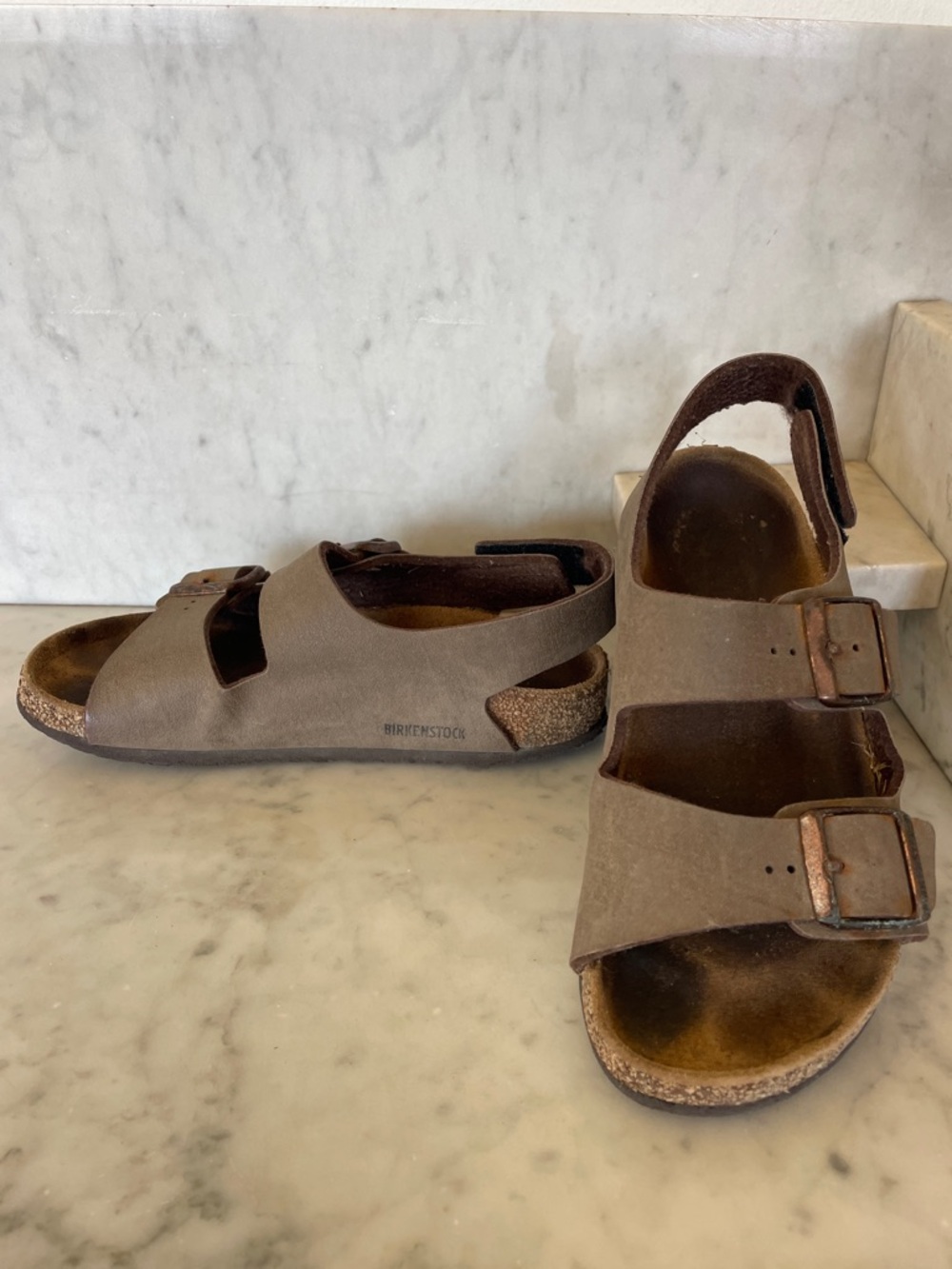 BIRKENSTOCK Kids Brown Adjustable Two-Strap Sandals 23 cm EU 36